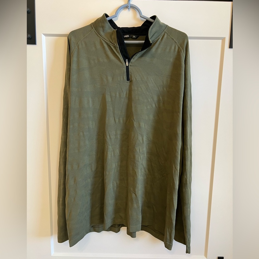 Men’s UNRL Rival Q-Zip - XXL - Green Camo